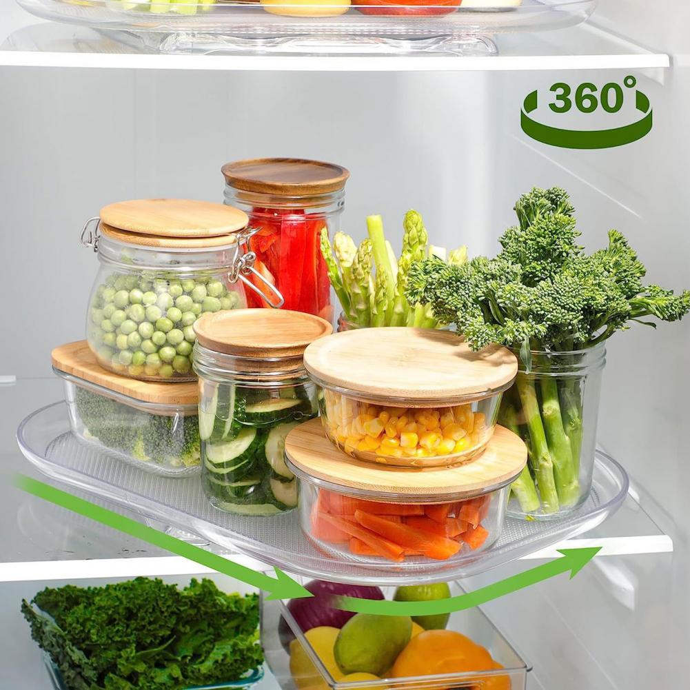 Rotatable refrigerator organizer