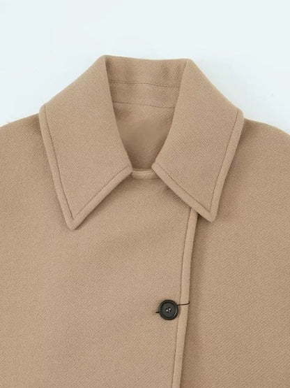 Brenda | Solid coat with redundant collar