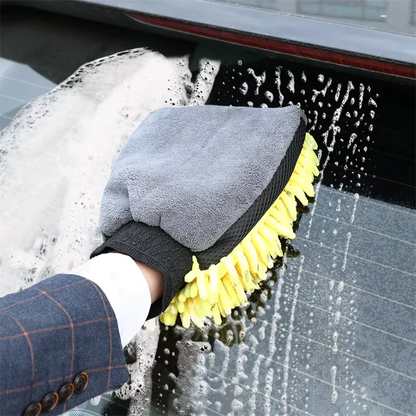 Double-sided microfiber washing glove set