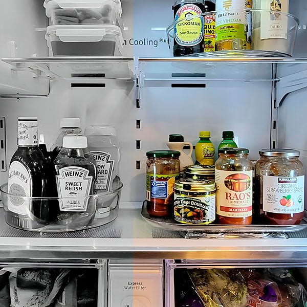 Rotatable refrigerator organizer