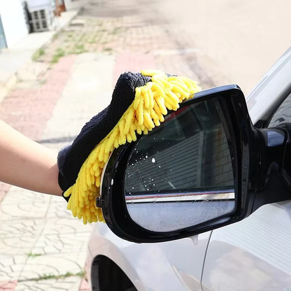 Double-sided microfiber washing glove set