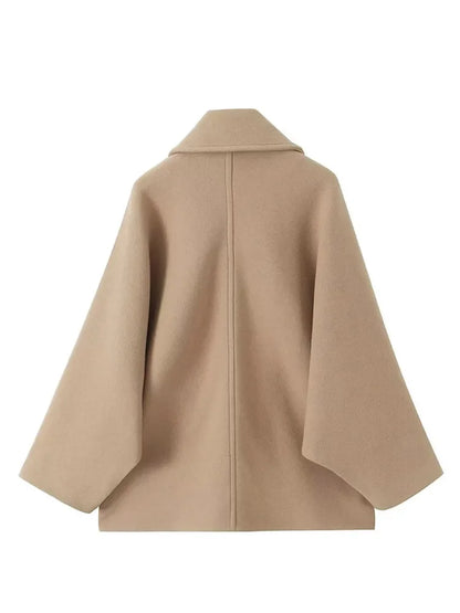 Brenda | Solid coat with redundant collar