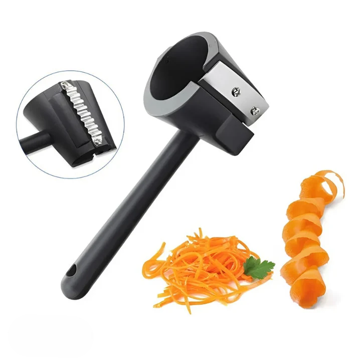 Spiral vegetable cutter