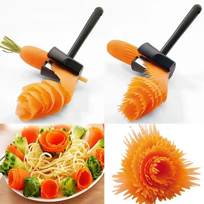 Spiral vegetable cutter