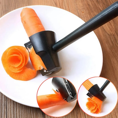 Spiral vegetable cutter