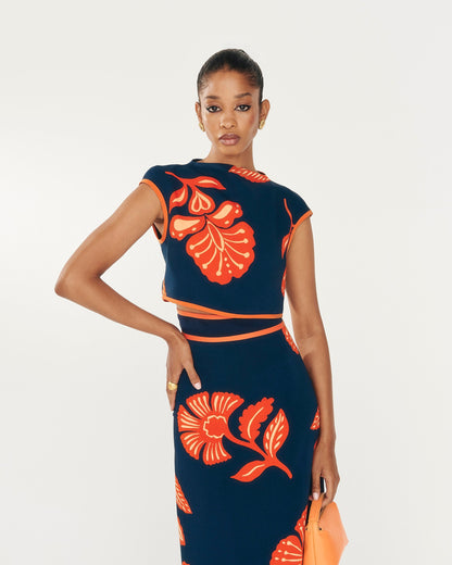 Dune Manila Marineblauer Top