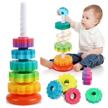 Spiral stacking toy