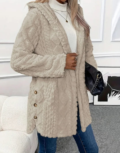 Argyle wool coat