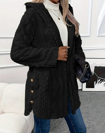Argyle wool coat