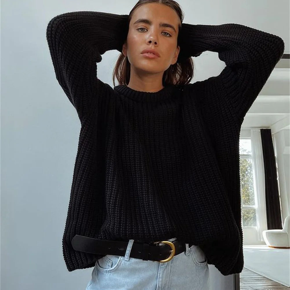 Cozy oversize knitting sweater