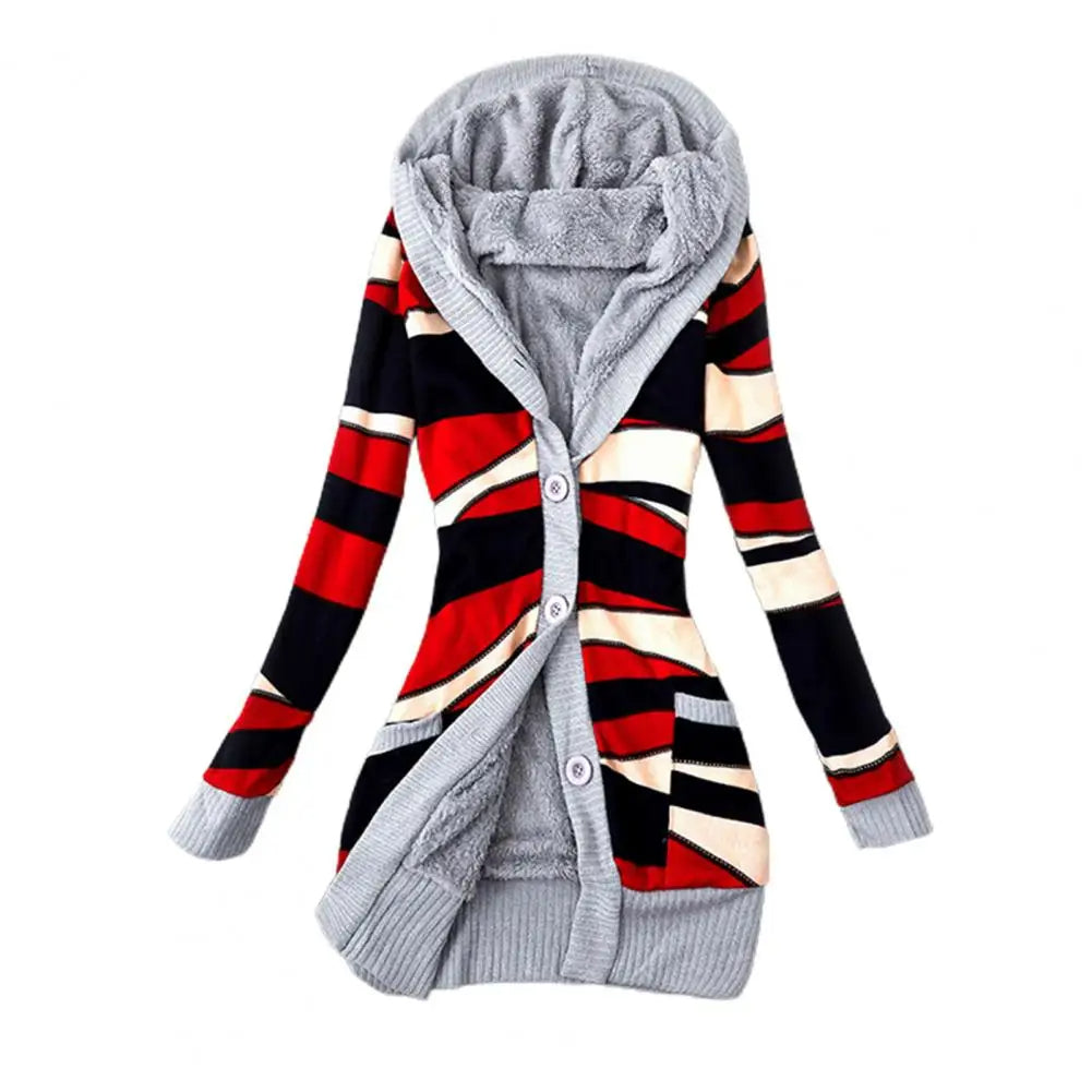 Colorful knitting coat