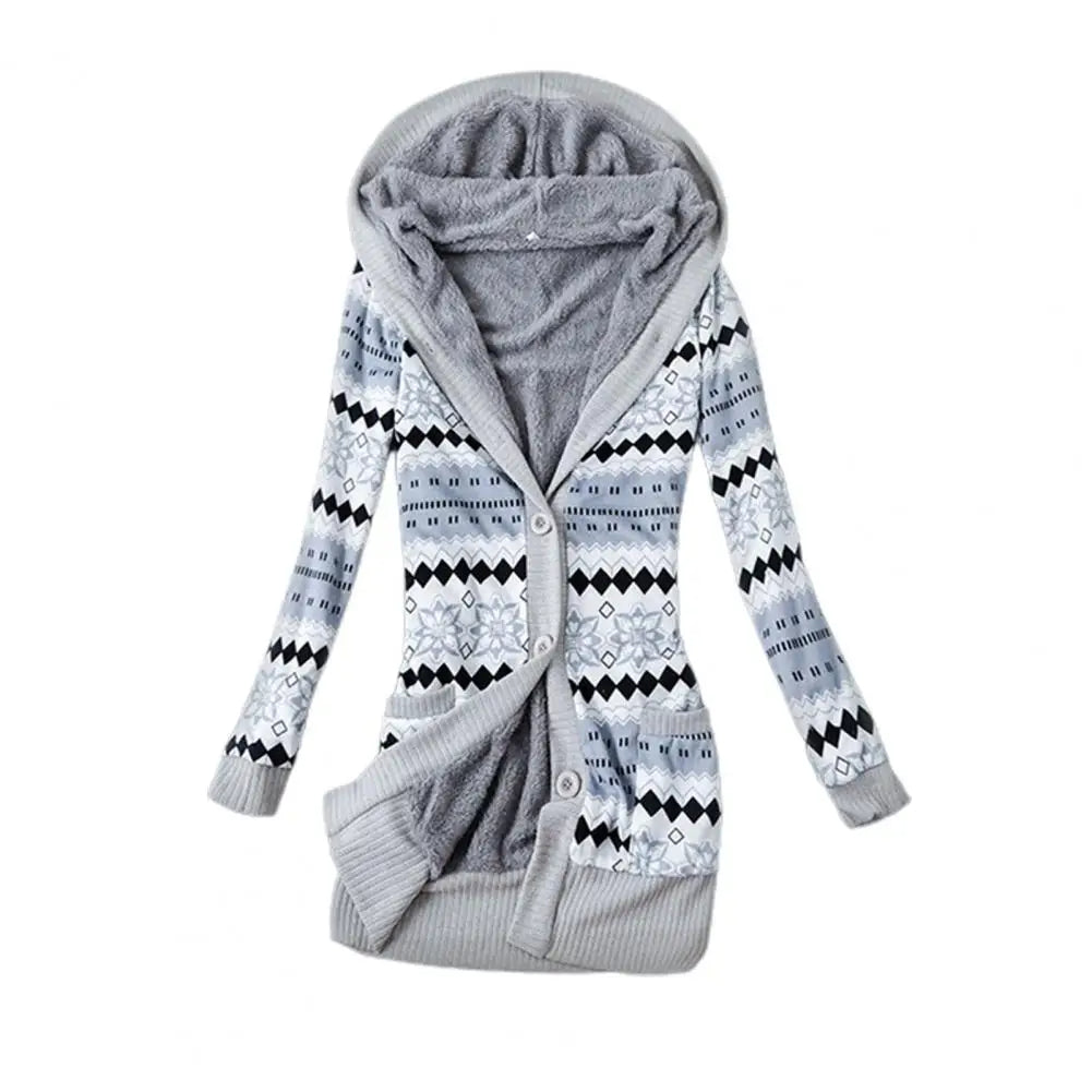 Colorful knitting coat