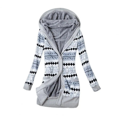 Colorful knitting coat