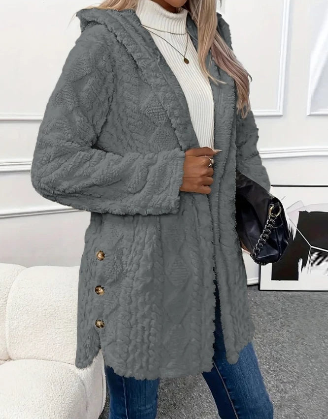 Argyle wool coat