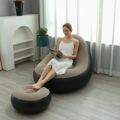 Inflatable sofa bed