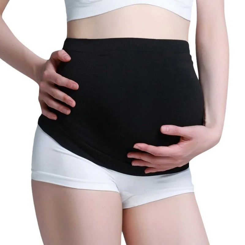 Elastic pregnancy belly band