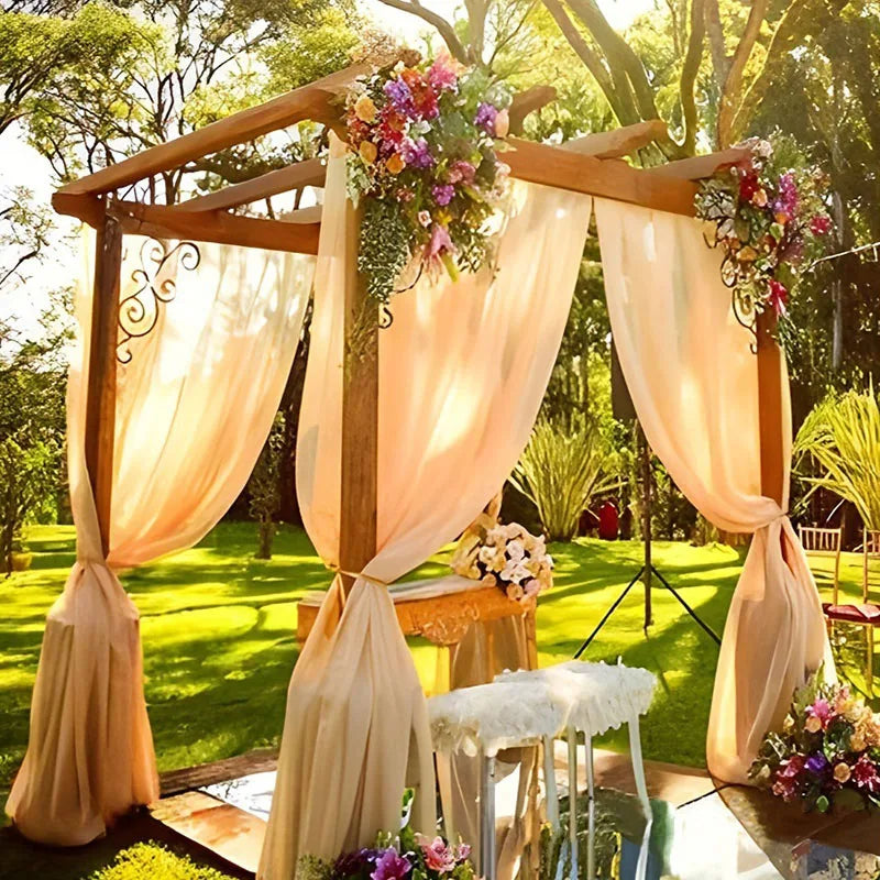 Wedding arch draping