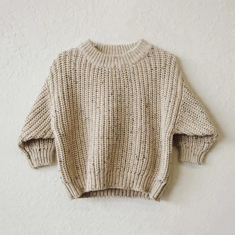 Simple knitting sweater for children