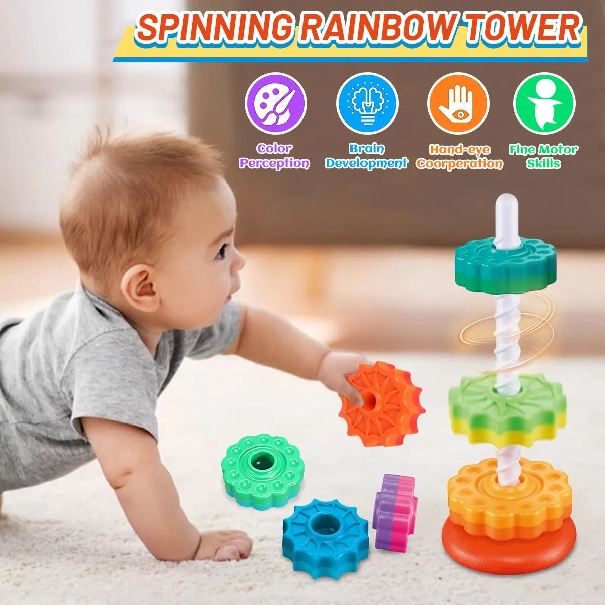 Spiral stacking toy