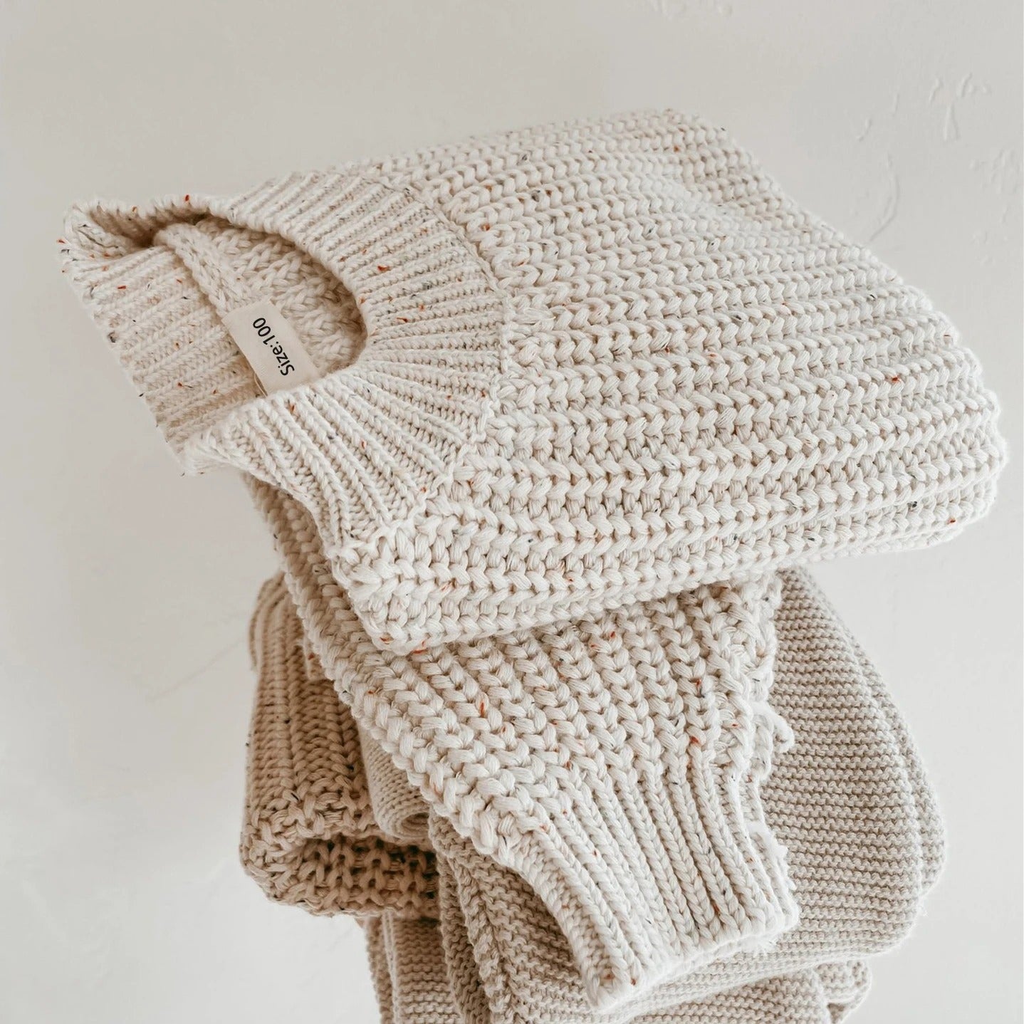 Simple knitting sweater for children