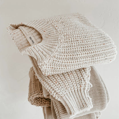 Simple knitting sweater for children