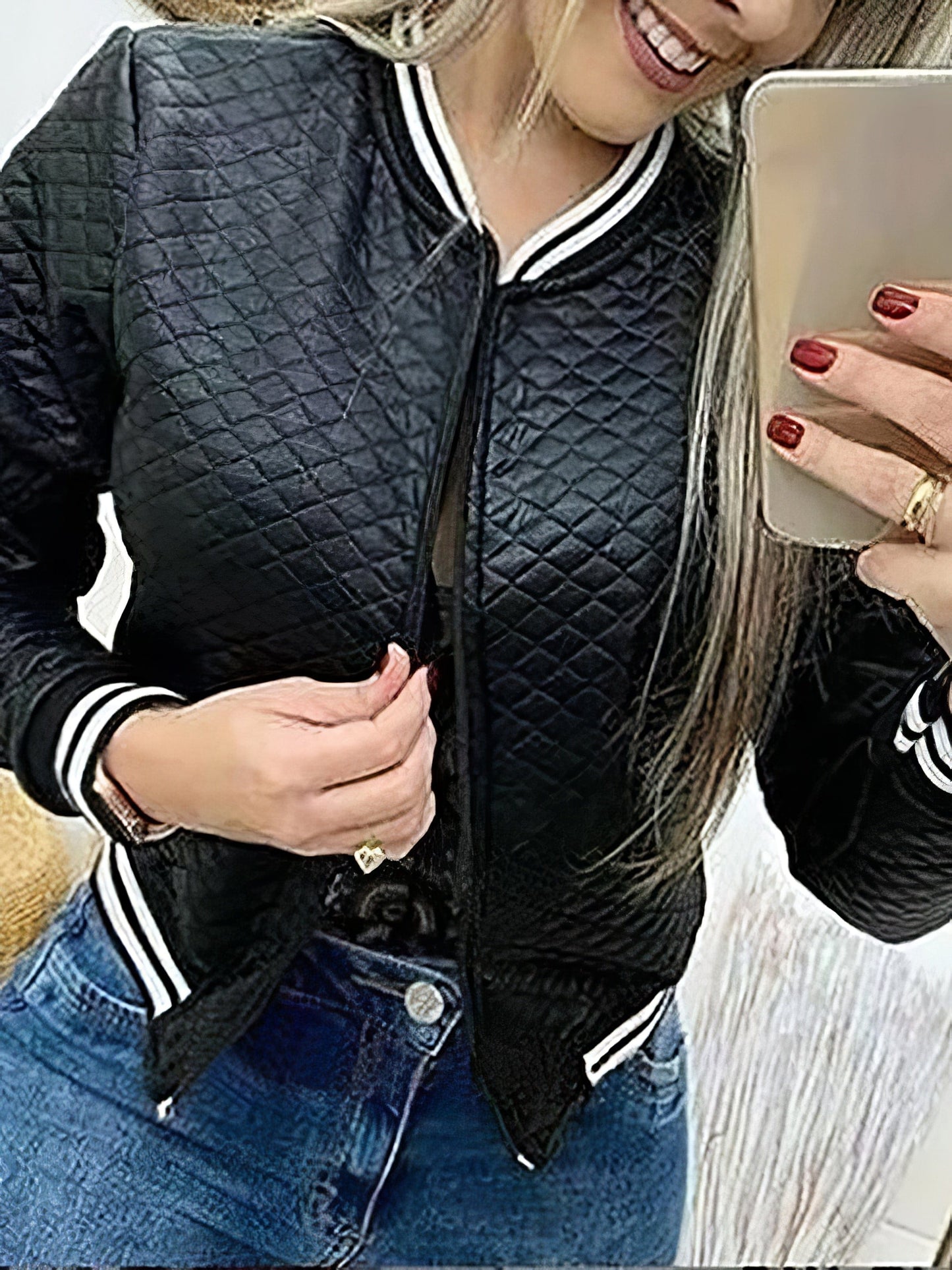 Modische Reißverschluss-Basketballjacke