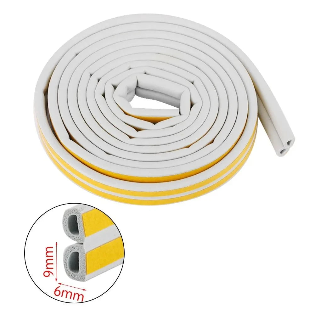 Self-adhesive door and window sealing strips