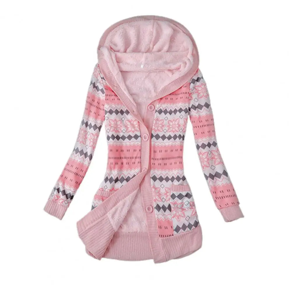 Colorful knitting coat
