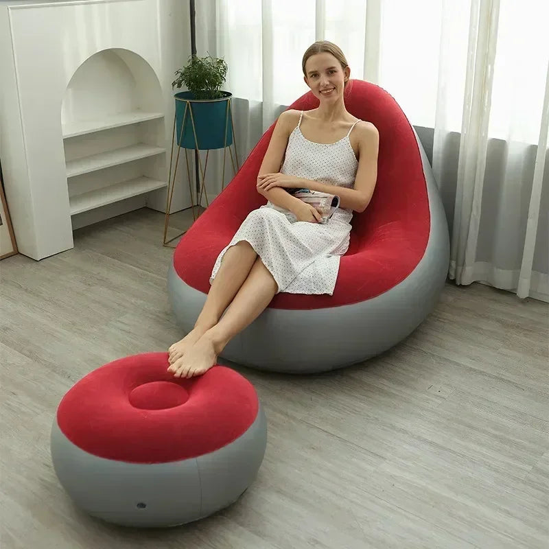 Inflatable sofa bed