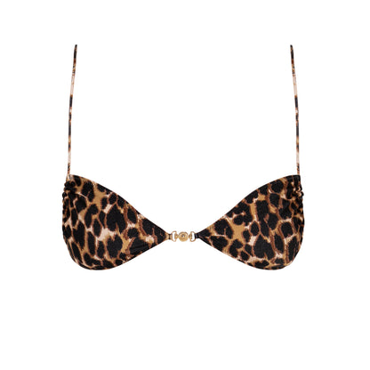 Leopard - Bralette Bikinioberteil