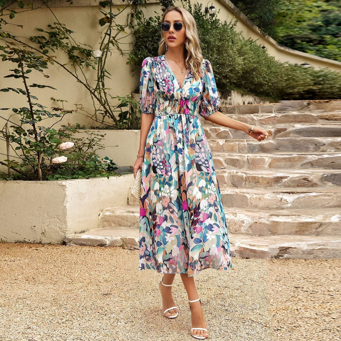 Isa | Retro midi dress