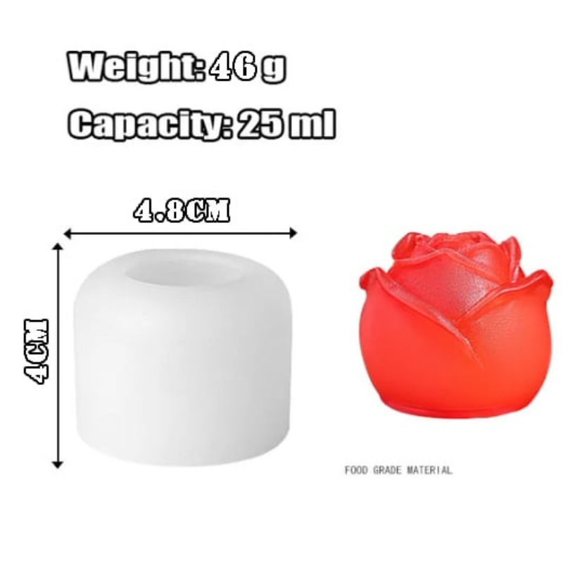 Silicon ice cube shape rose