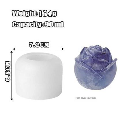 Silicon ice cube shape rose