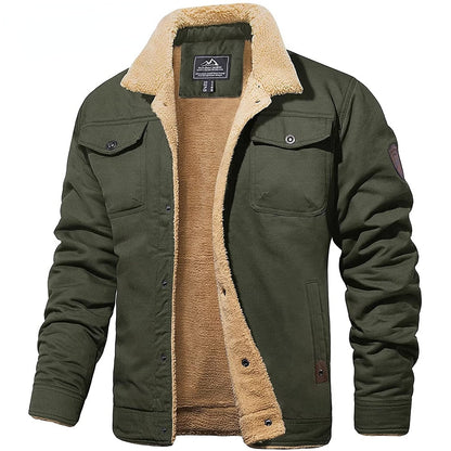 Bomber jacket with teddy feed for men