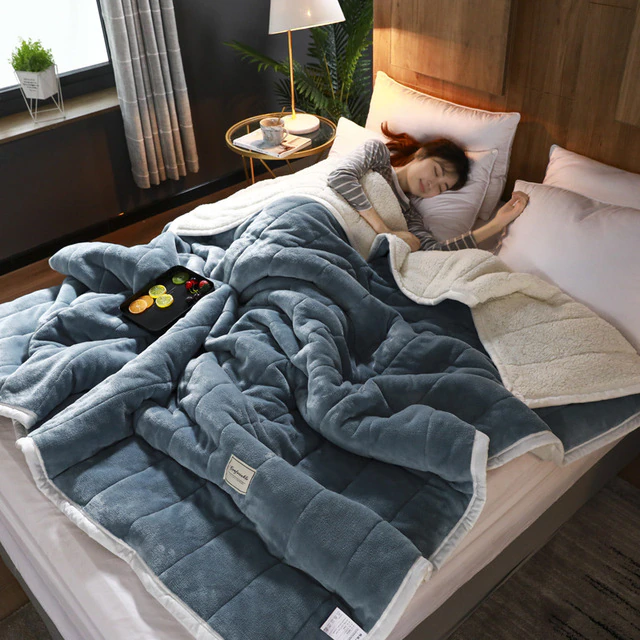 Cuddly winter blanket