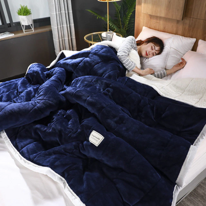 Cuddly winter blanket