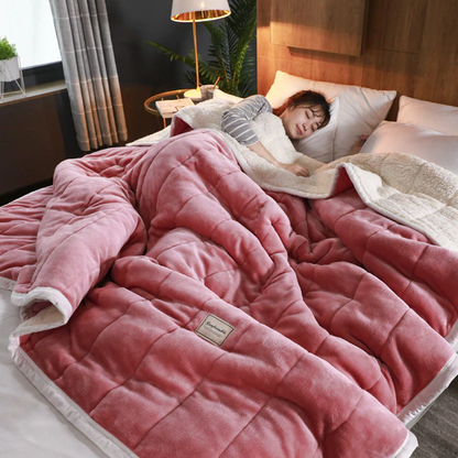 Cuddly winter blanket