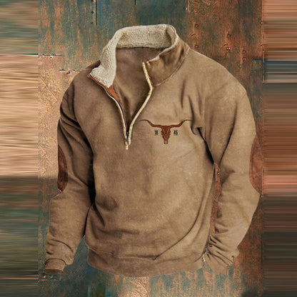 Warm shirt with teddy feed for men