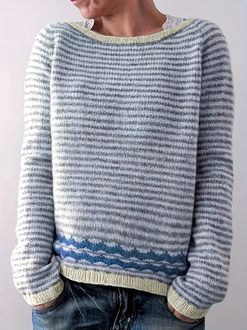 Striped sweater for women