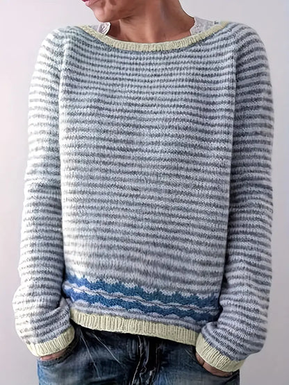 Striped sweater for women