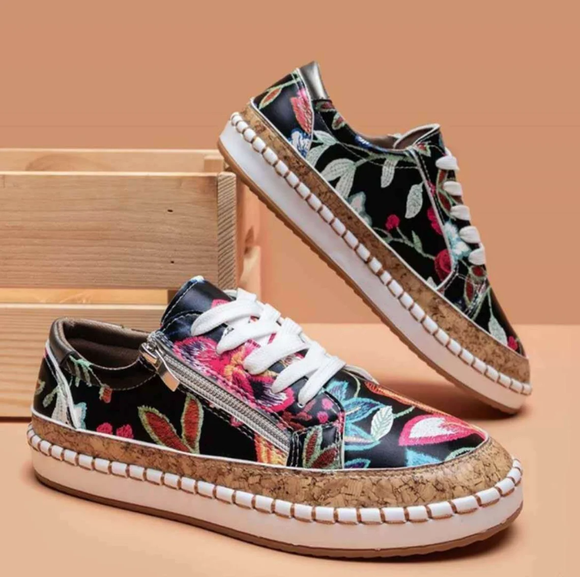 Breathable slip-on sneakers