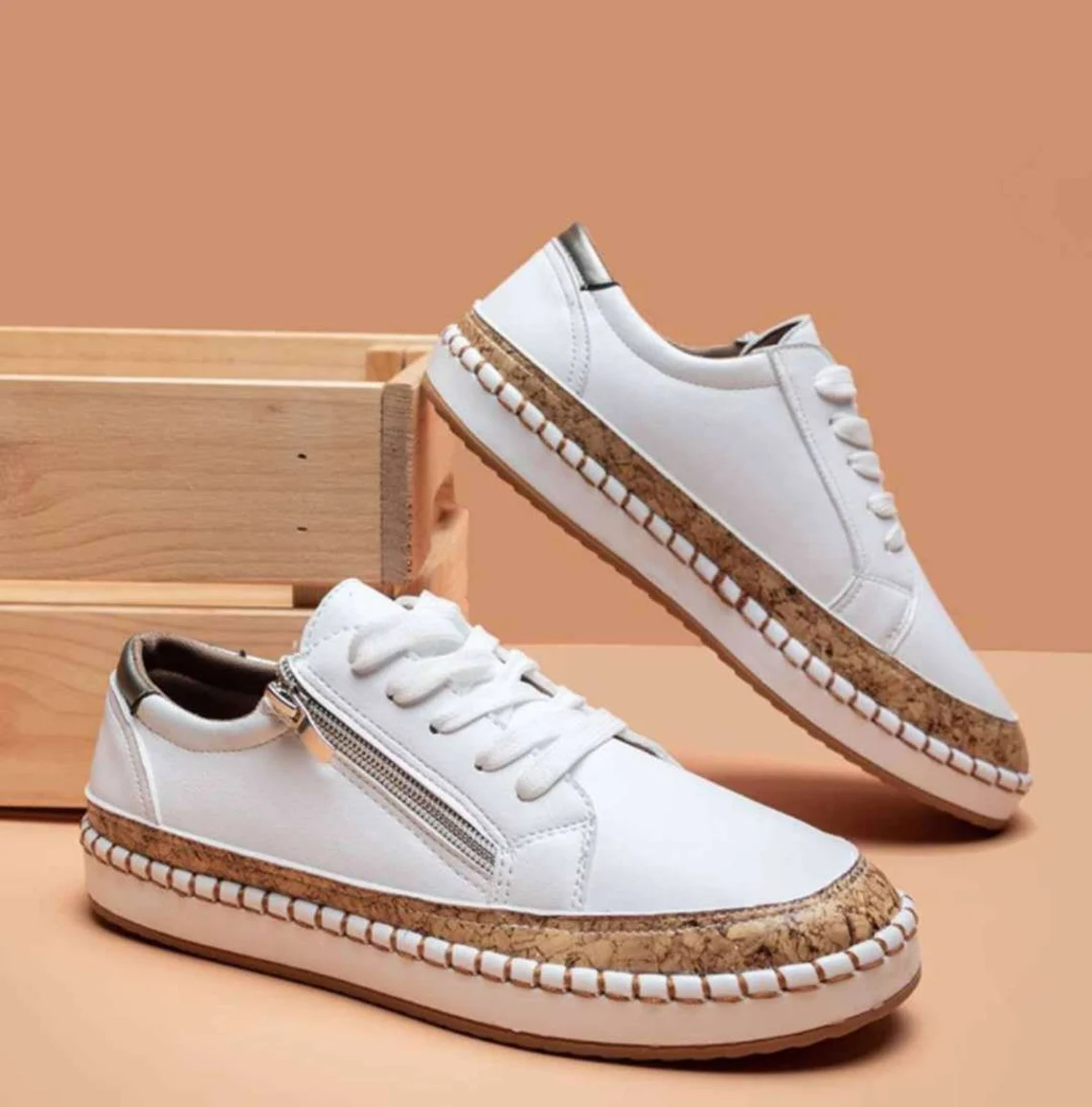 Breathable slip-on sneakers