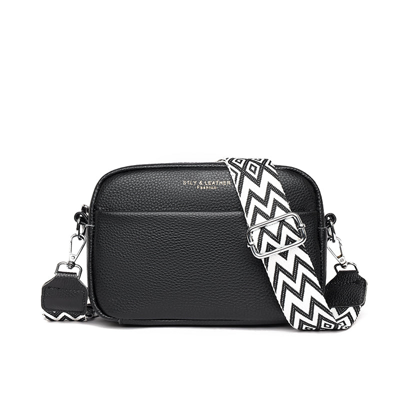 Leather shoulder bag