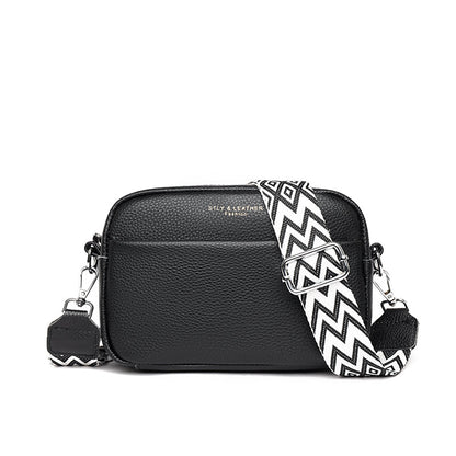 Leather shoulder bag