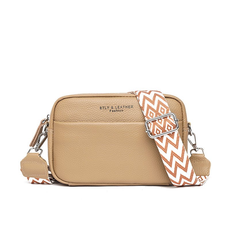 Leather shoulder bag
