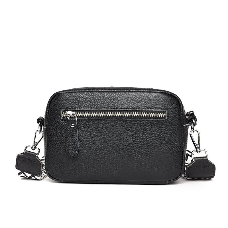 Leather shoulder bag