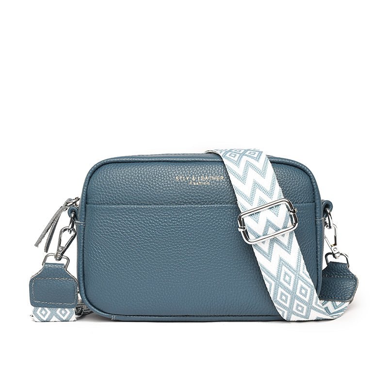 Leather shoulder bag