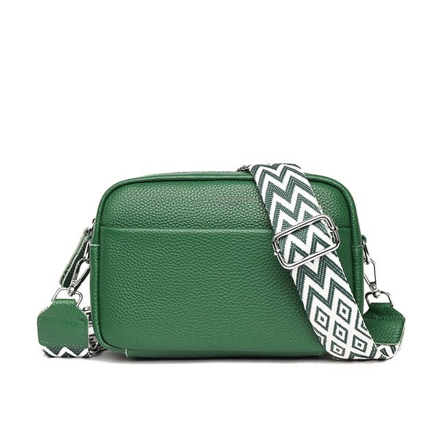 Leather shoulder bag