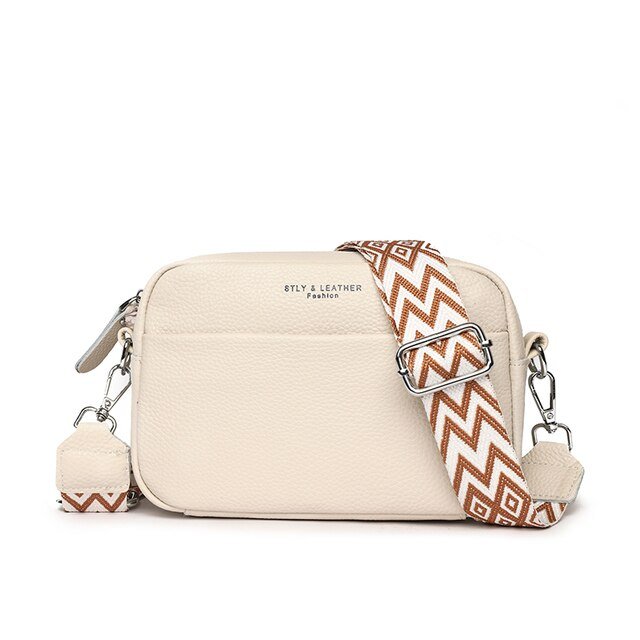 Leather shoulder bag